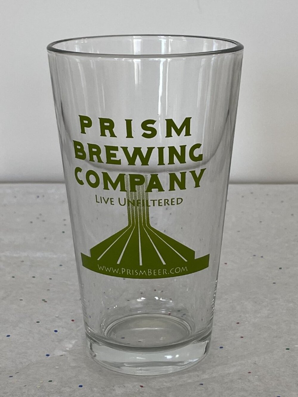 Prism Brewery Company Collectible 16-ounce Shaker Pint Glass